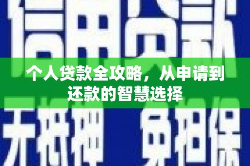 武汉个人贷款全攻略，从申请到还款的智慧选择