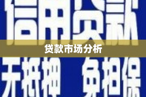 武汉贷款市场分析