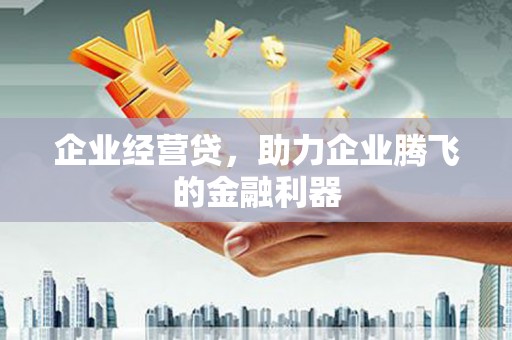 武汉企业经营贷，助力企业腾飞的金融利器