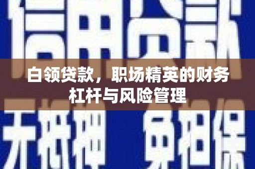 武汉白领贷款，职场精英的财务杠杆与风险管理