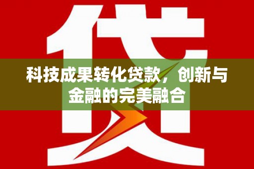 武汉科技成果转化贷款，创新与金融的完美融合