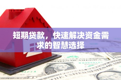 武汉短期贷款，快速解决资金需求的智慧选择