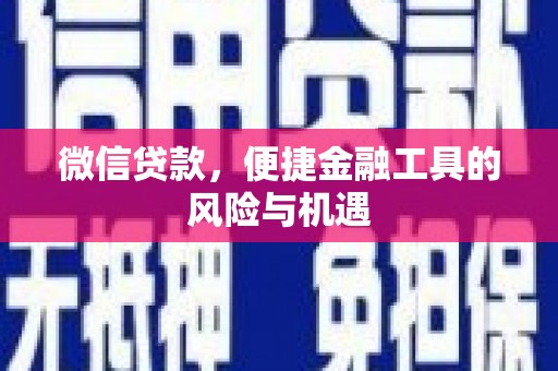 武汉微信贷款，便捷金融工具的风险与机遇