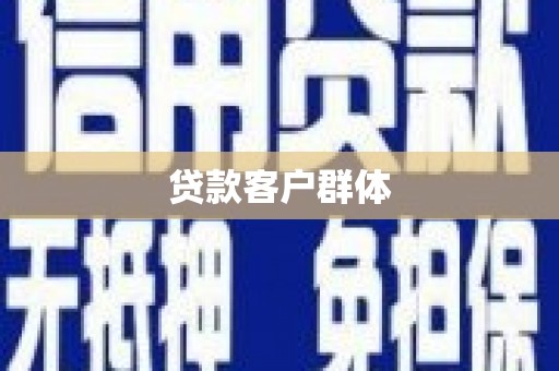 武汉贷款客户群体