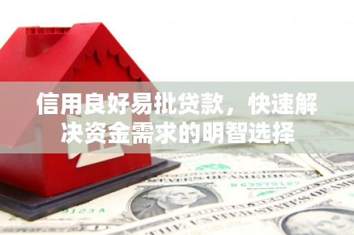 武汉信用良好易批贷款，快速解决资金需求的明智选择