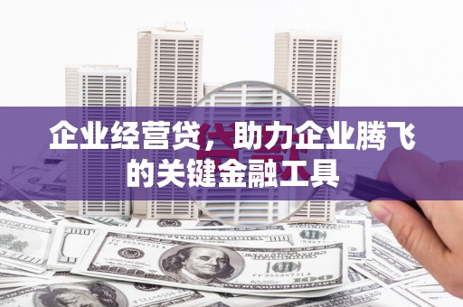 武汉企业经营贷，助力企业腾飞的关键金融工具