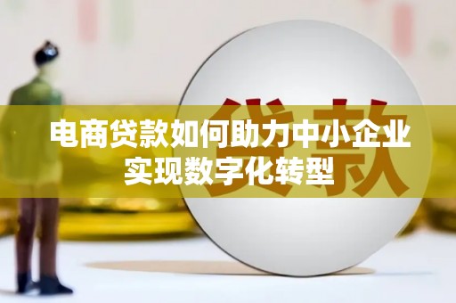 武汉电商贷款如何助力中小企业实现数字化转型