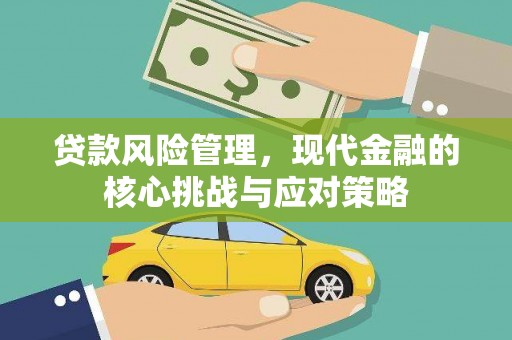 武汉贷款风险管理，现代金融的核心挑战与应对策略