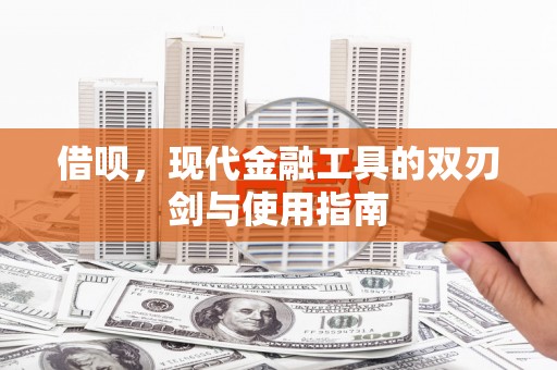 武汉借呗，现代金融工具的双刃剑与使用指南