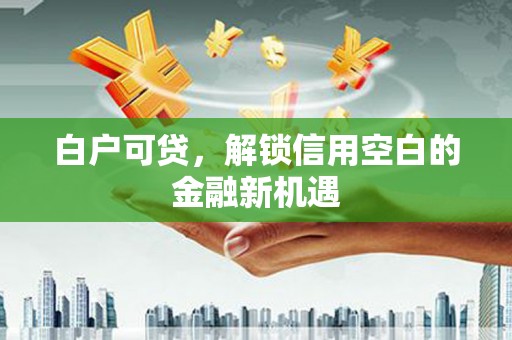 武汉白户可贷，解锁信用空白的金融新机遇
