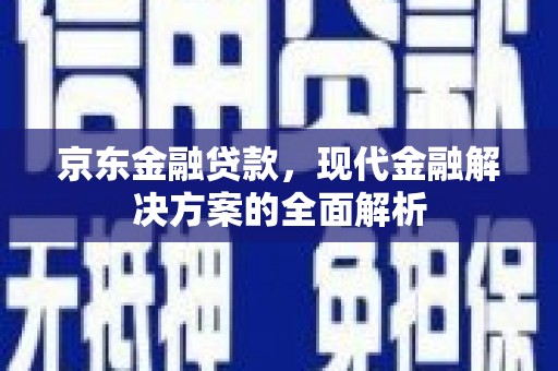 武汉京东金融贷款，现代金融解决方案的全面解析
