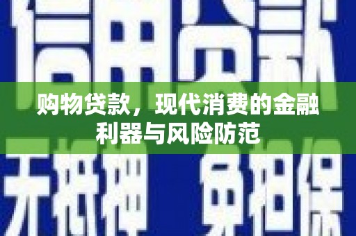 武汉购物贷款，现代消费的金融利器与风险防范
