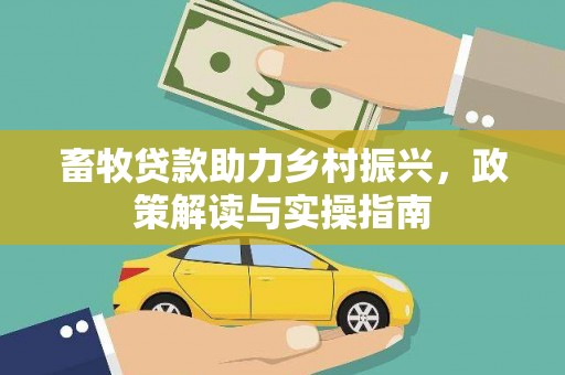 武汉畜牧贷款助力乡村振兴，政策解读与实操指南