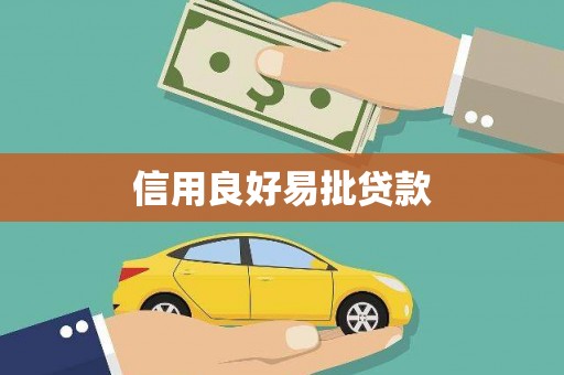 武汉信用良好易批贷款