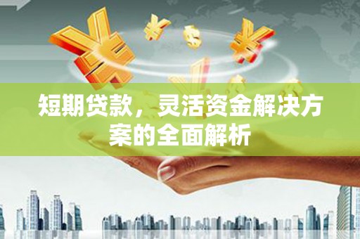 武汉短期贷款，灵活资金解决方案的全面解析