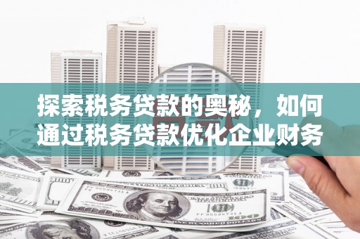武汉探索税务贷款的奥秘，如何通过税务贷款优化企业财务