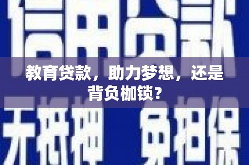 武汉教育贷款，助力梦想，还是背负枷锁？