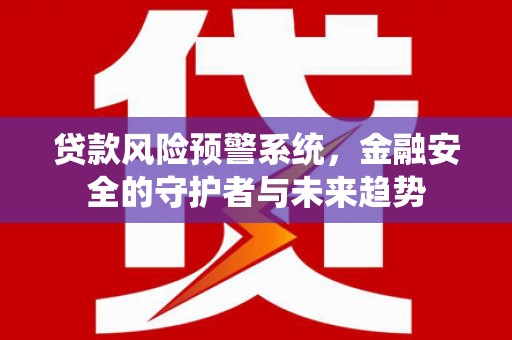 武汉贷款风险预警系统，金融安全的守护者与未来趋势
