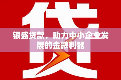 武汉银盛贷款，助力中小企业发展的金融利器