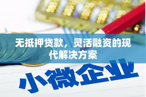 武汉无抵押贷款，灵活融资的现代解决方案