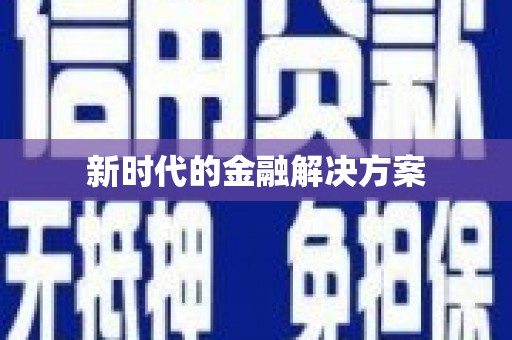 武汉新时代的金融解决方案